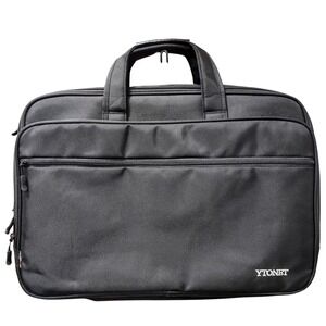 YTONET Black Nylon‎ Laptop Bag Briefcase Messenger Bag Travel 20x14x6
